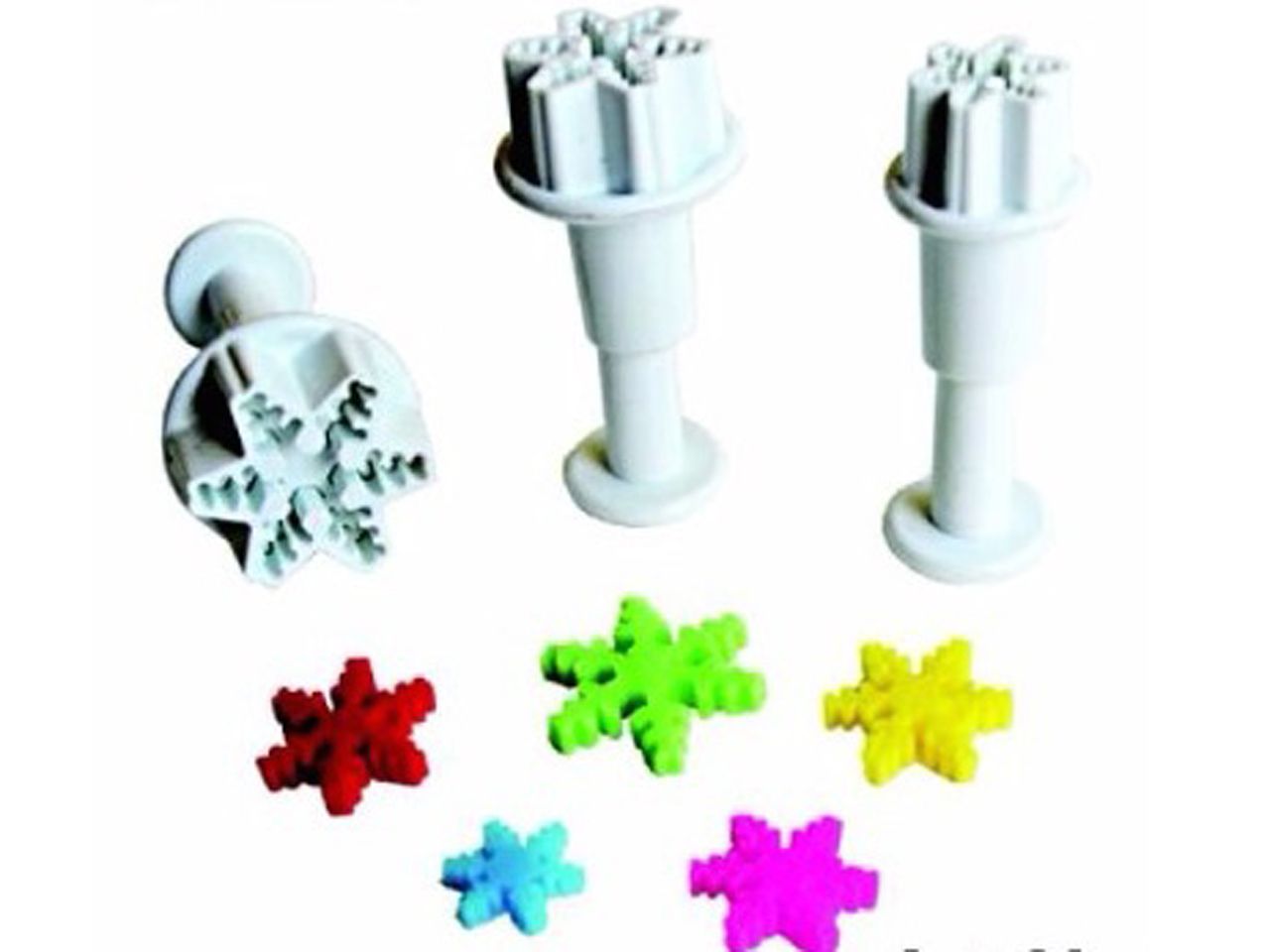 dekofee Stempelausstecher mini Schneeflocken 3tlg.