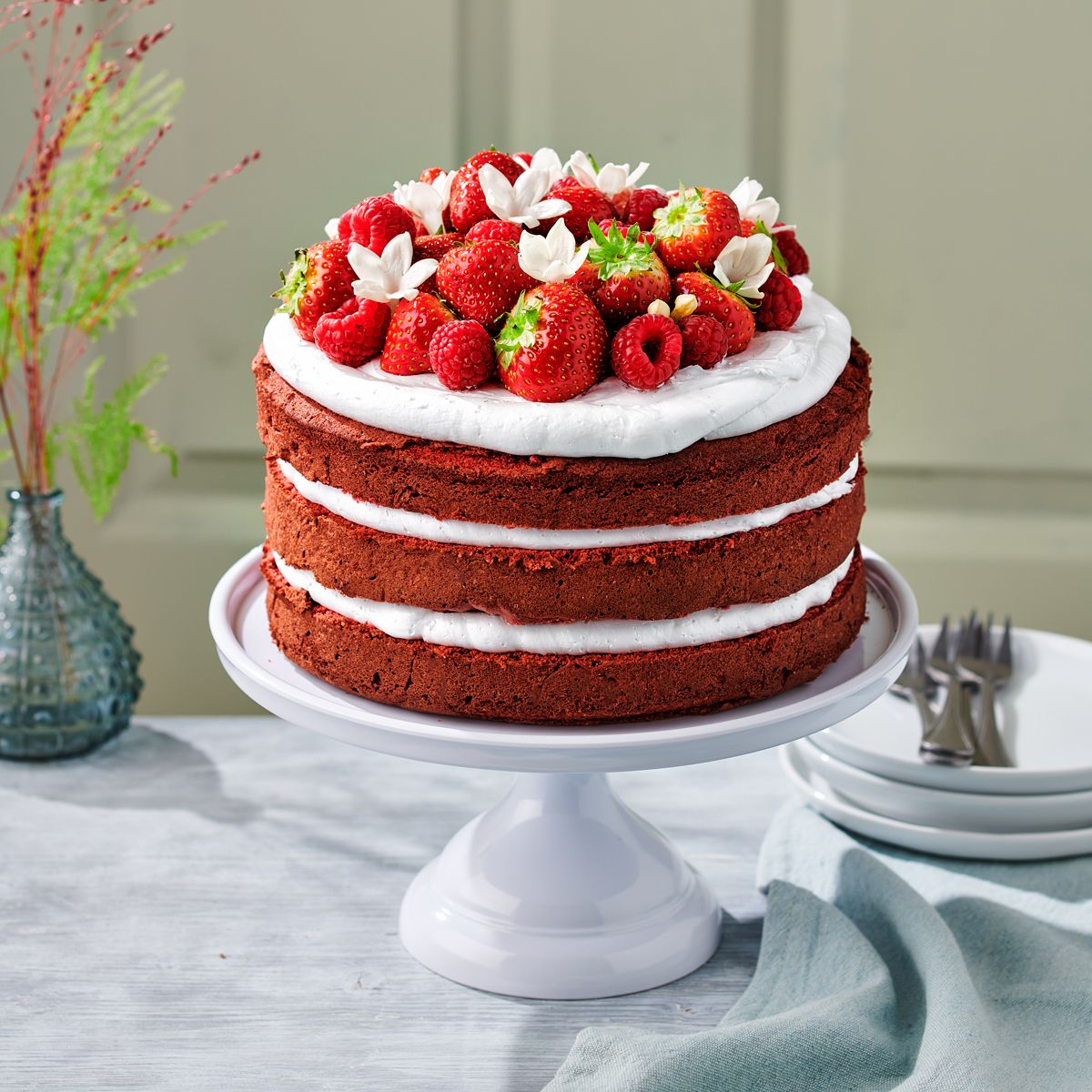 FunCakes Mix für Red Velvet Cake, Gluten Frei 400 g