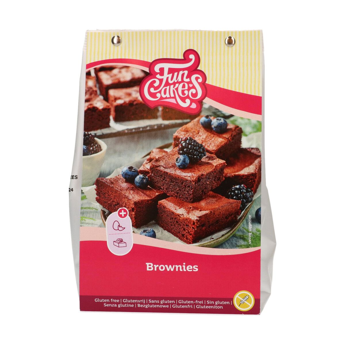 FunCakes Mix für Brownies, Glutenfrei 500 g