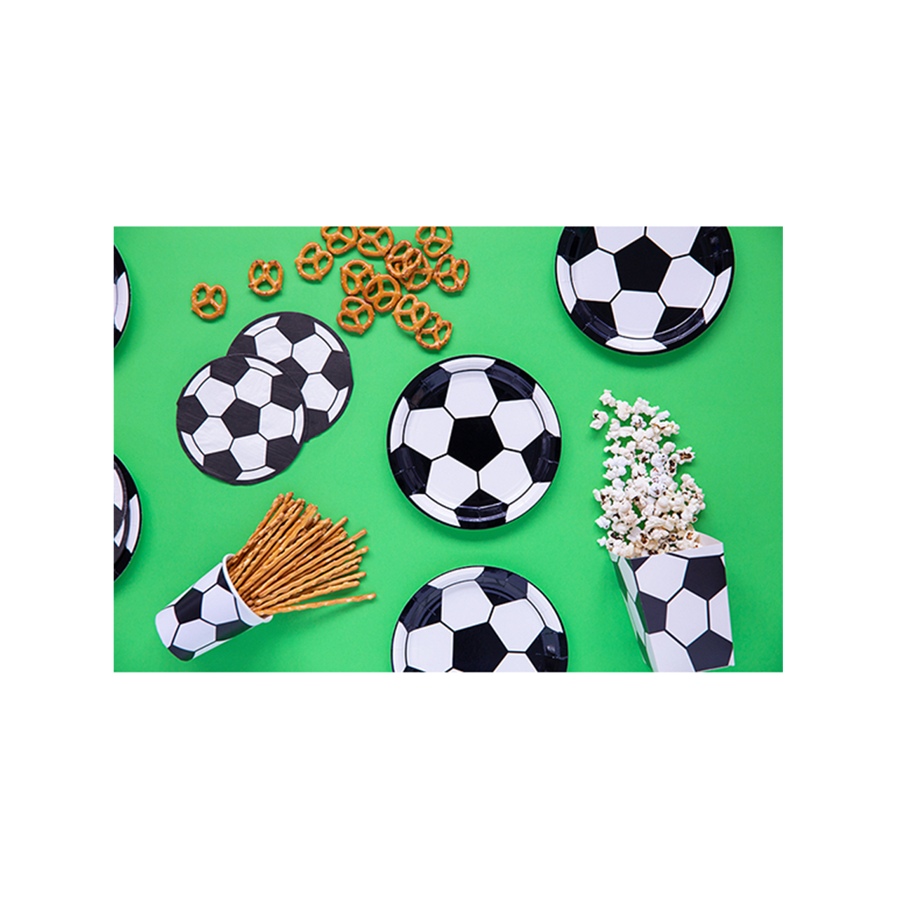 6 Pappteller Trend - Ø 18cm - Football