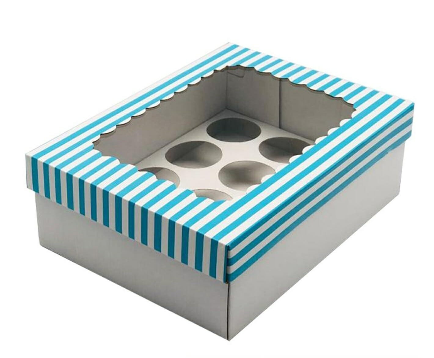 Cup Cake box 22x30x10cm blau