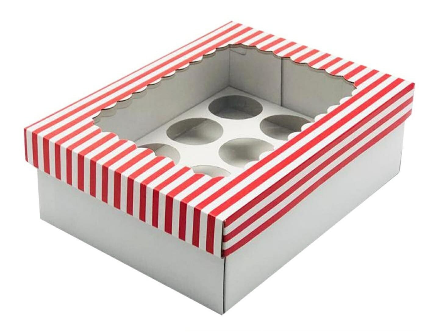 Cup Cake box 22x30x10cm rot