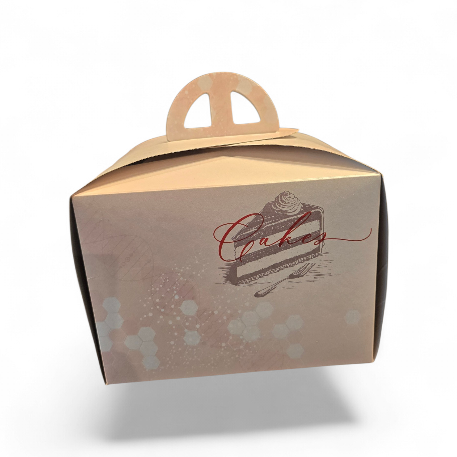 50 x Torten karton mit Griff - 13x 20 x 11 cm (Cakes)