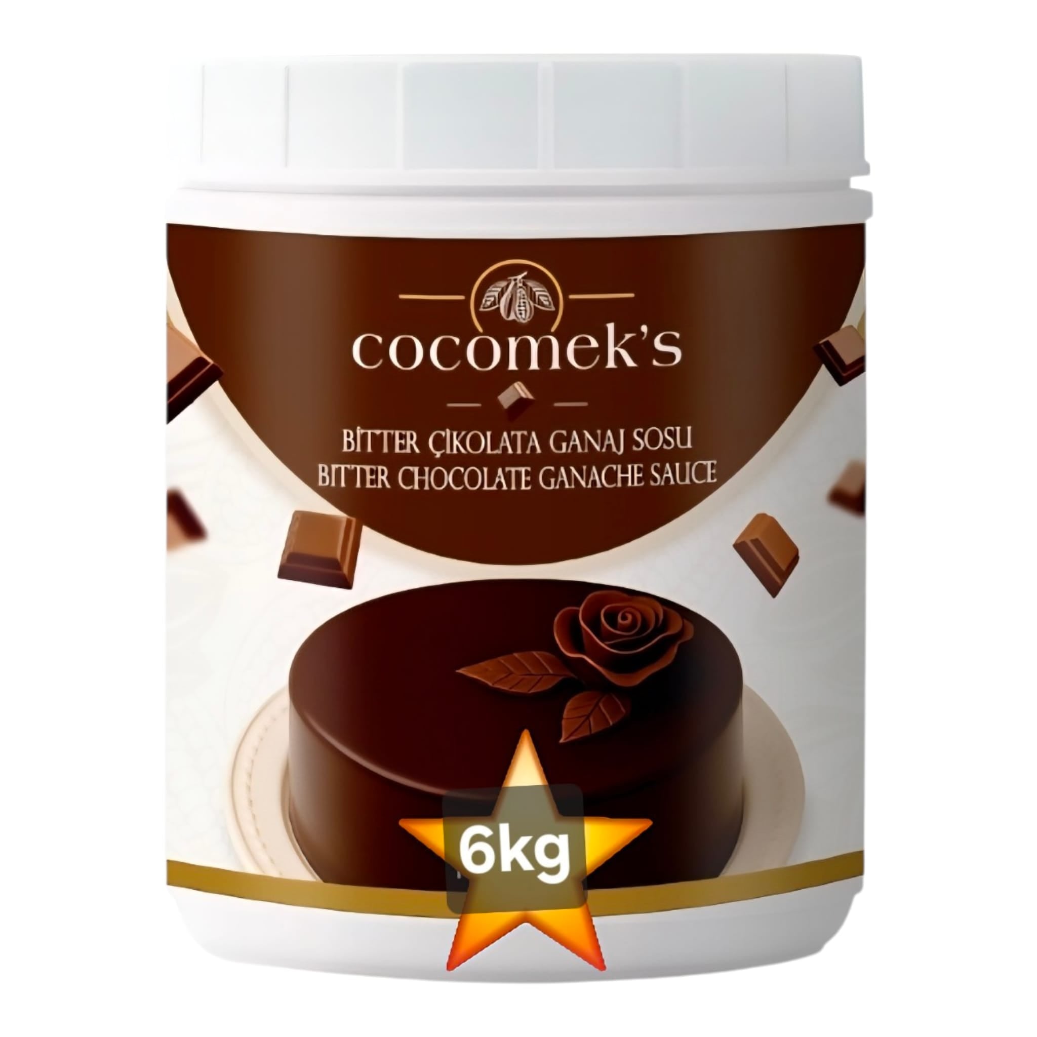 Cocomeks Bitter Schokoladen-Ganache-Sauce 6 kg