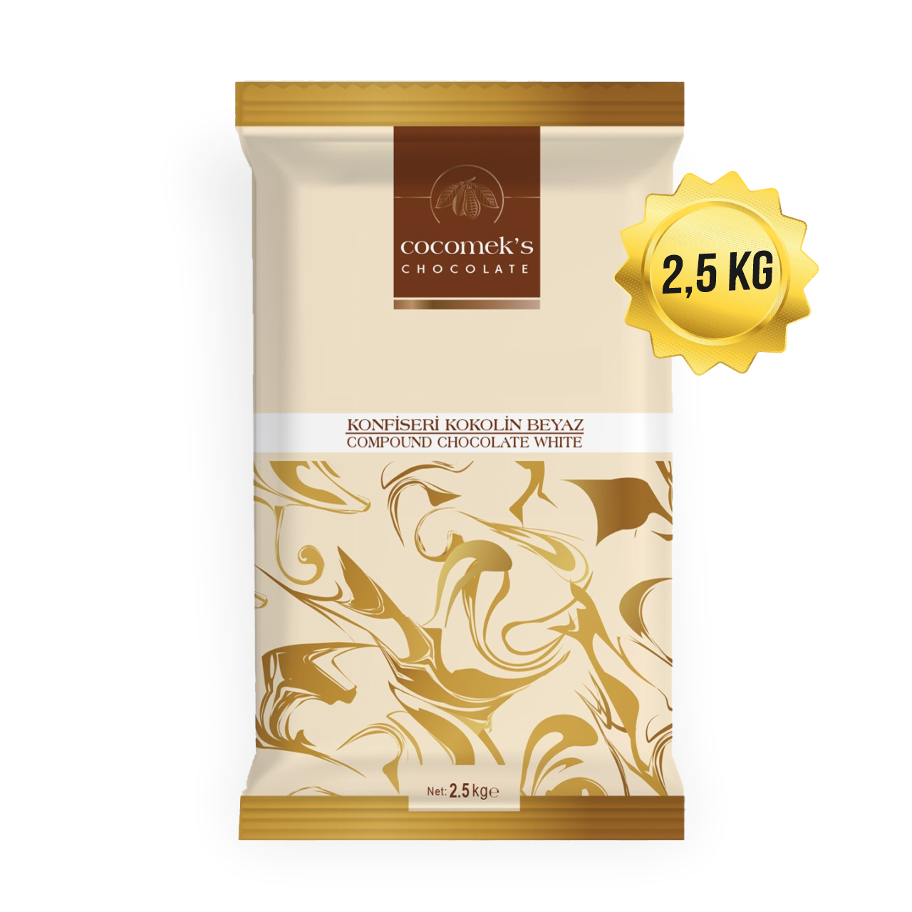 Cocomeks Konfiseri Çikolata Beyaz 2.5 KG