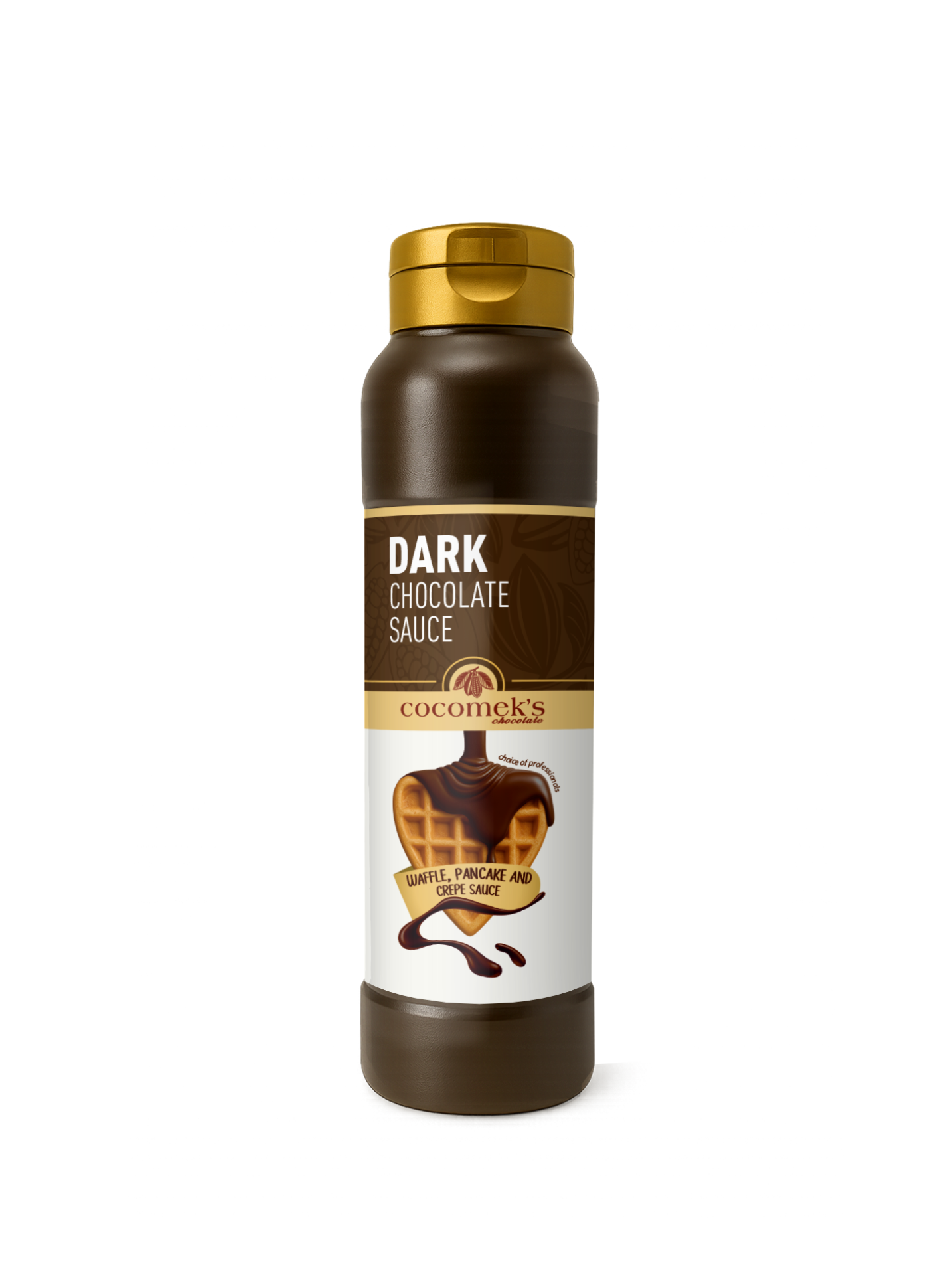 Cocomeks Zartbitterschokoladen-Sauce für Waffeln, Crêpes und Pancakes 1 kg