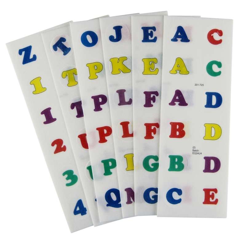 72 Esspapier Zahlen und Buchstaben 25 mm groß