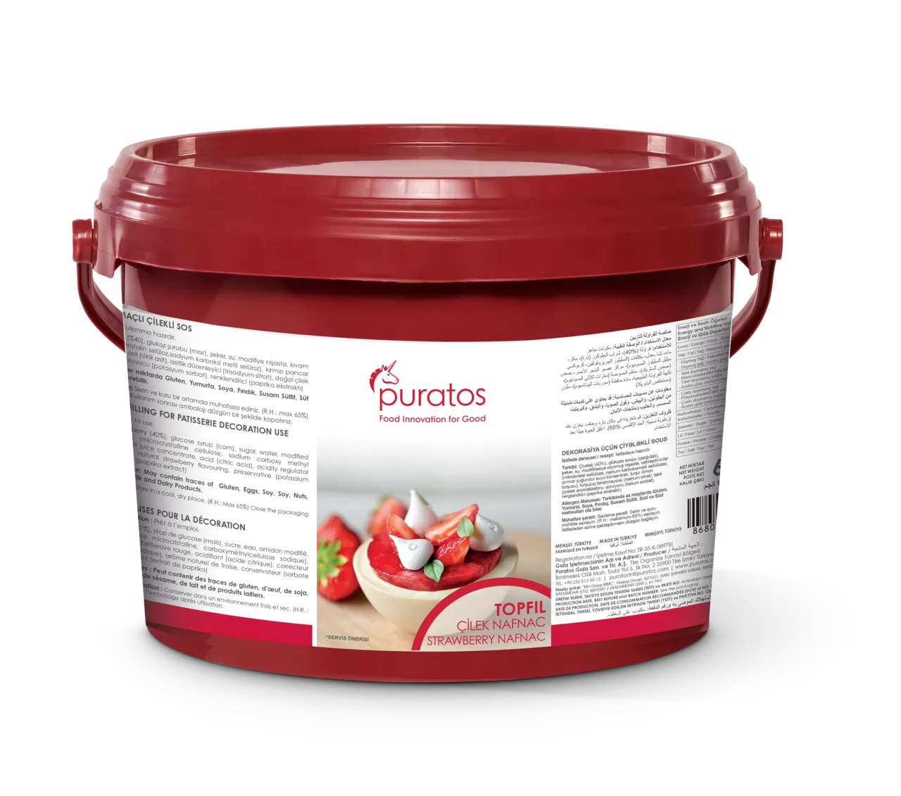 Puratos-Topfil Erdbeere Füllung 6kg