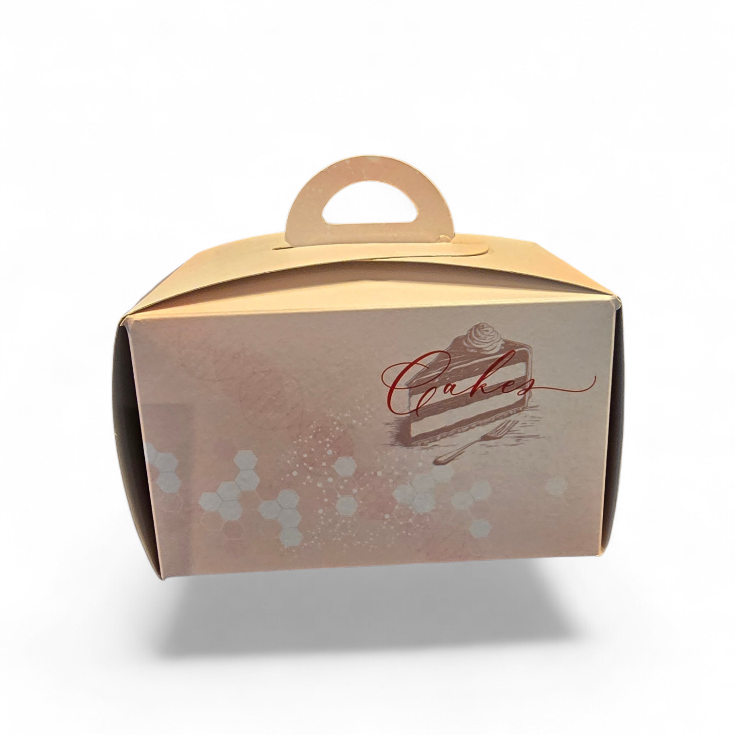 50 x Torten karton mit Griff - 10 x 15 x 9 cm (Cakes)