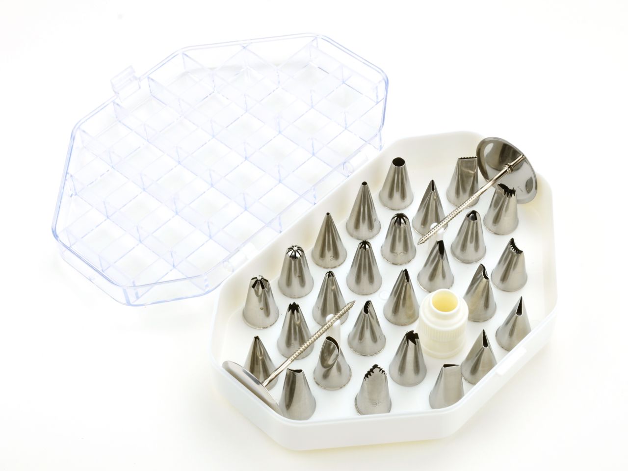 Cake-Masters piping nozzle set 26 pieces.