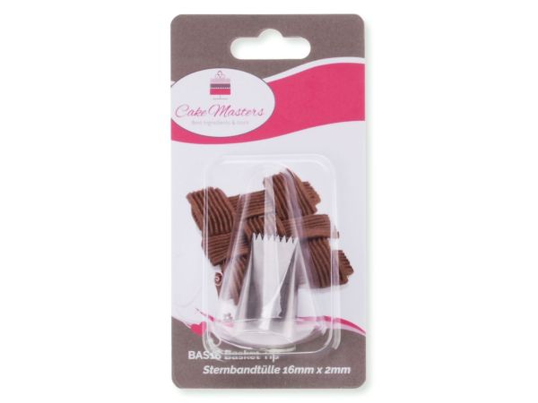 Cake-Masters star ribbon nozzle 16mmx2mm