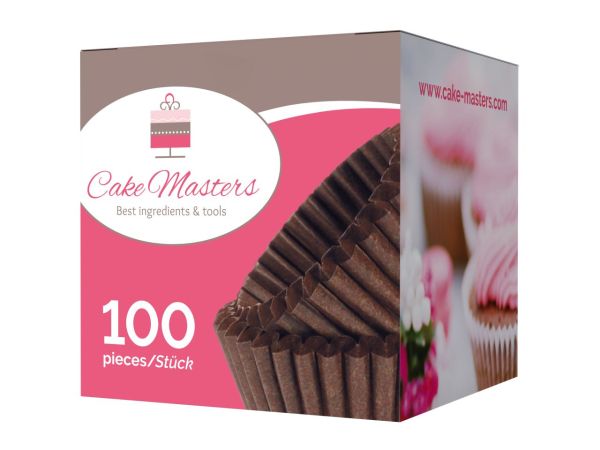 Cake-Masters Pralinenkapseln 25mm braun 100 Stück