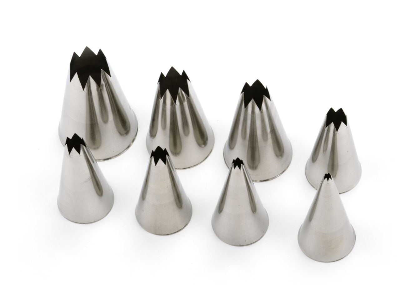 Cake-Masters star nozzle set 8pcs.