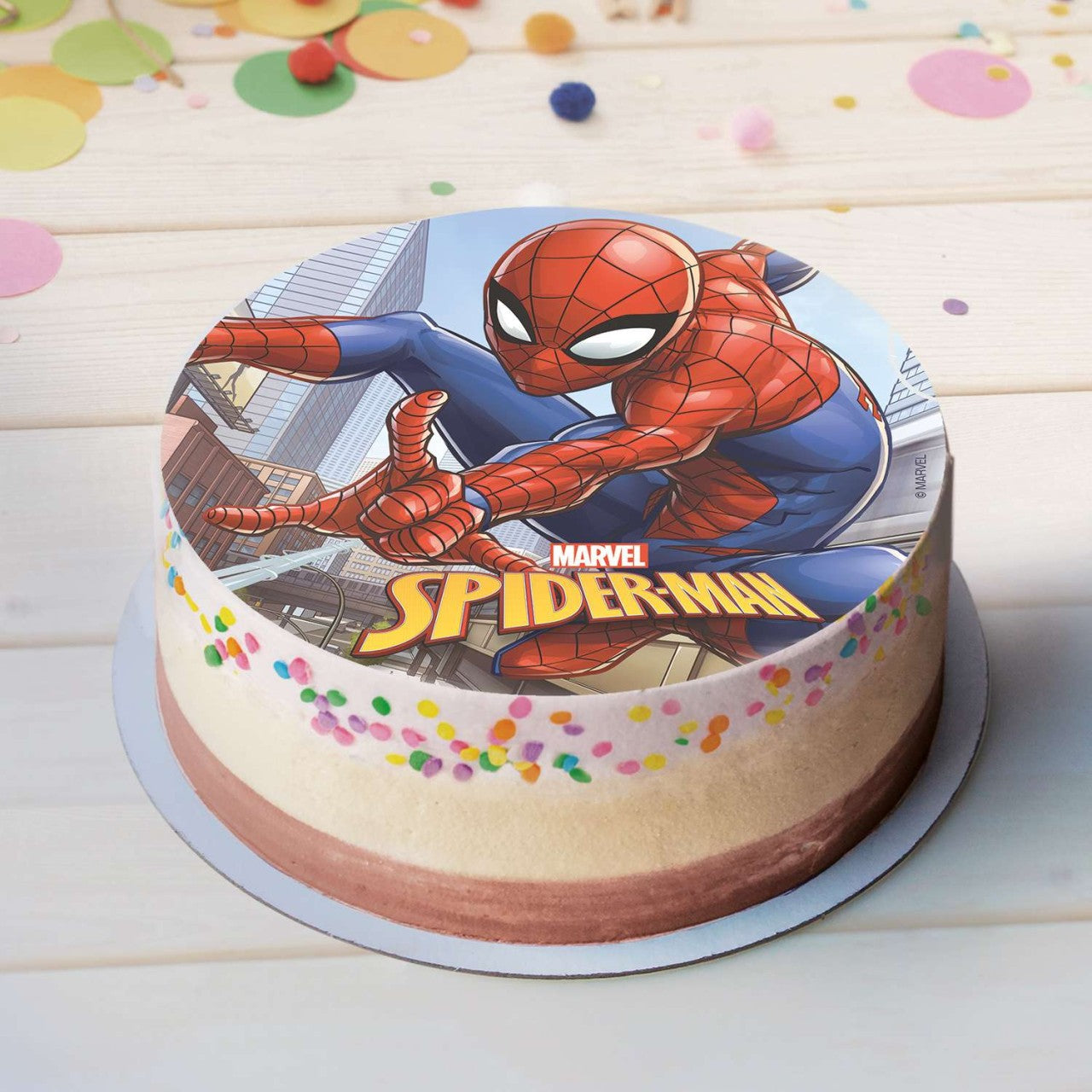 Esspapieraufleger für Spiderman Torte ⌀ 20cm