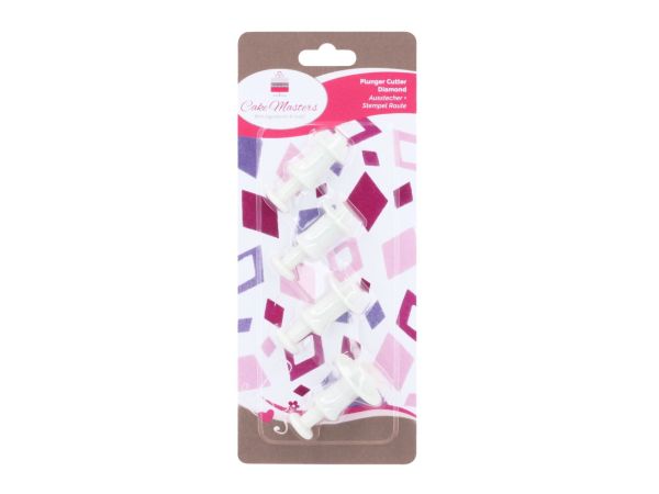 Cake-Masters cutter + stamp diamond 4-pack