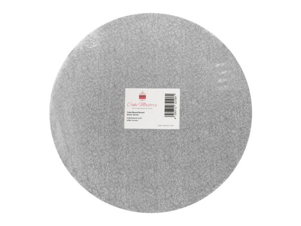 Cake-Masters Cakeboard round 18cm silver individually in foil