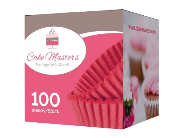 Cake-Masters pralin kapsülleri 25mm kırmızı 100 adet