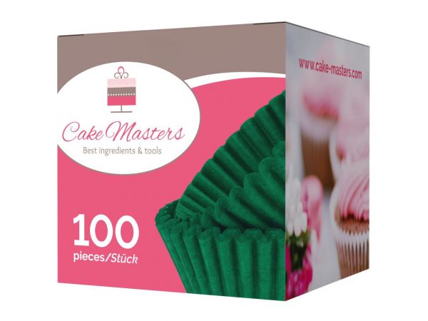 Cake-Masters pralin kapsülleri 25mm yeşil 100 adet