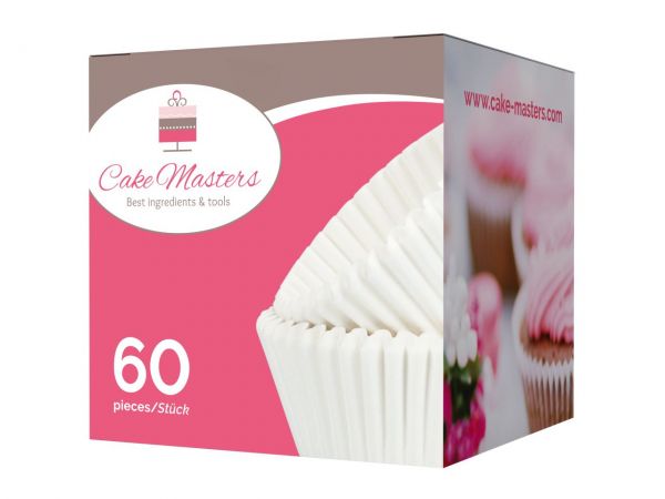 Cake-Masters Muffinkapseln 50mm weiß 60 Stück