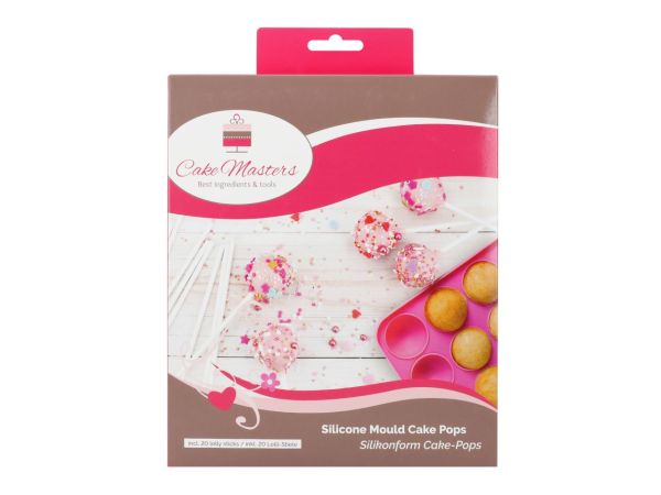 Cake-Masters Silikonform Cake Pops inkl. 20 Stiele