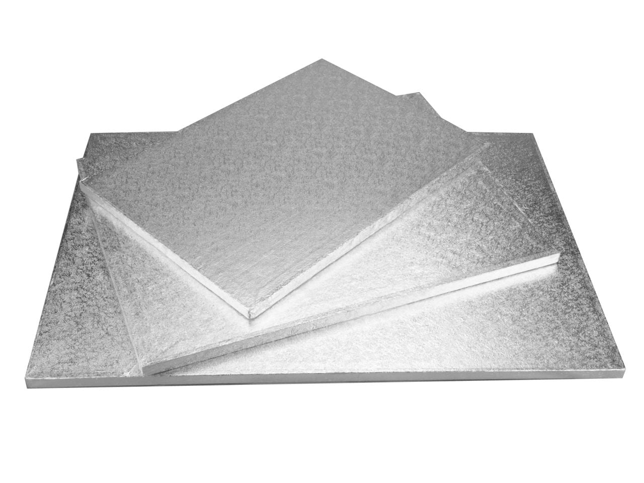 Cake-Masters Cakeboard rechteck 40x30cm silber einzeln in Folie