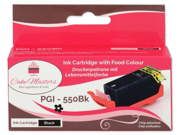 Cake-Masters Patrone schwarz breit PGI-550Bk