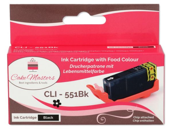 Cake-Masters Patrone schwarz schmal CLI-551Bk