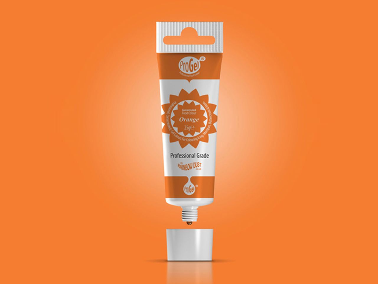 Gökkuşağı Tozu gıda boyası ProGel Orange 25g