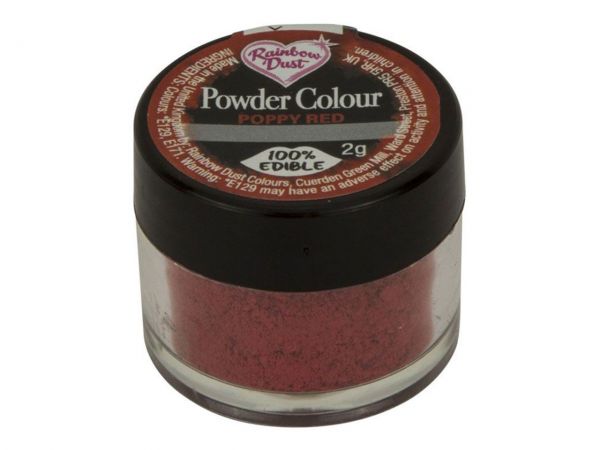 Rainbow Dust Puderfarbe Poppy Red 2,5g