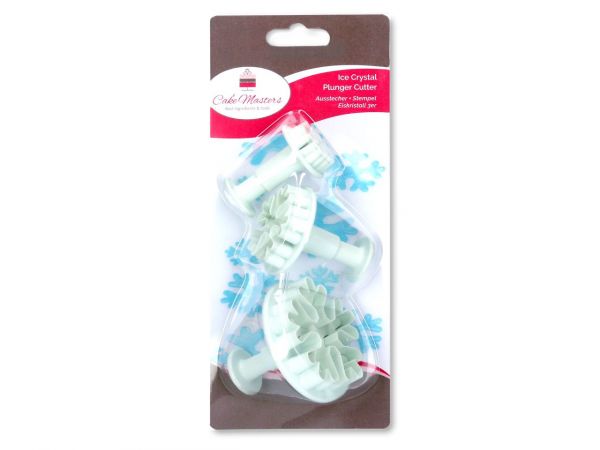 Cake-Masters cookie cutter + stamp ice crystal 3-pack