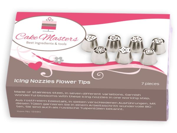 Cake-Masters Icing Nozzles Flower 7er Set