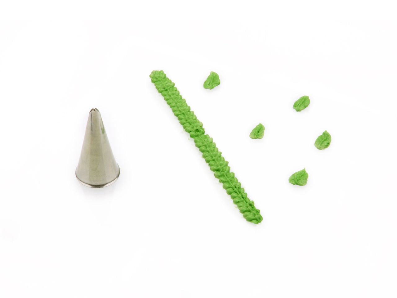 Cake-Masters garnishing nozzle leaf nozzle 5mm x 0.5mm