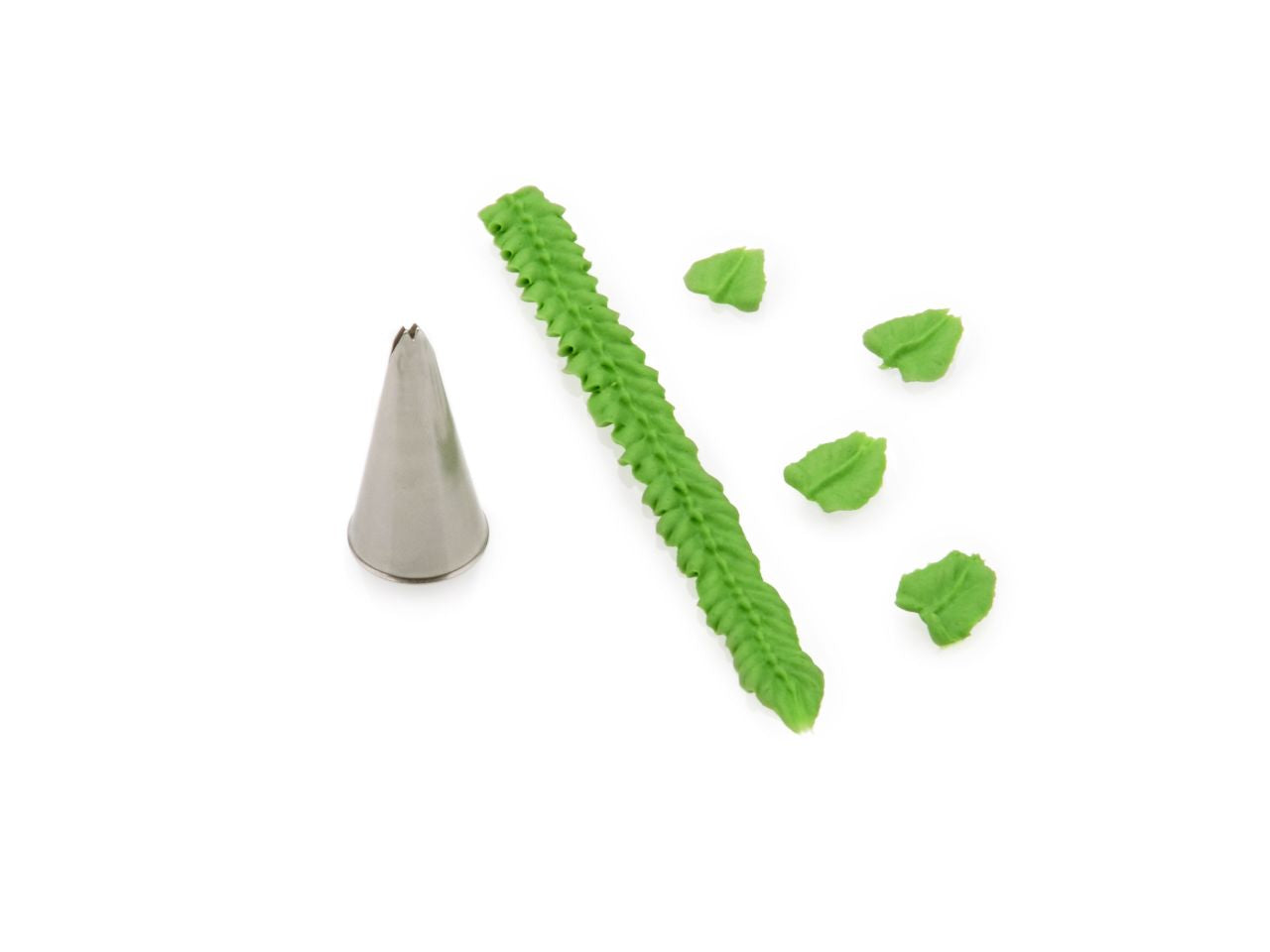 Cake-Masters garnishing nozzle leaf nozzle 6mm x 0.7mm