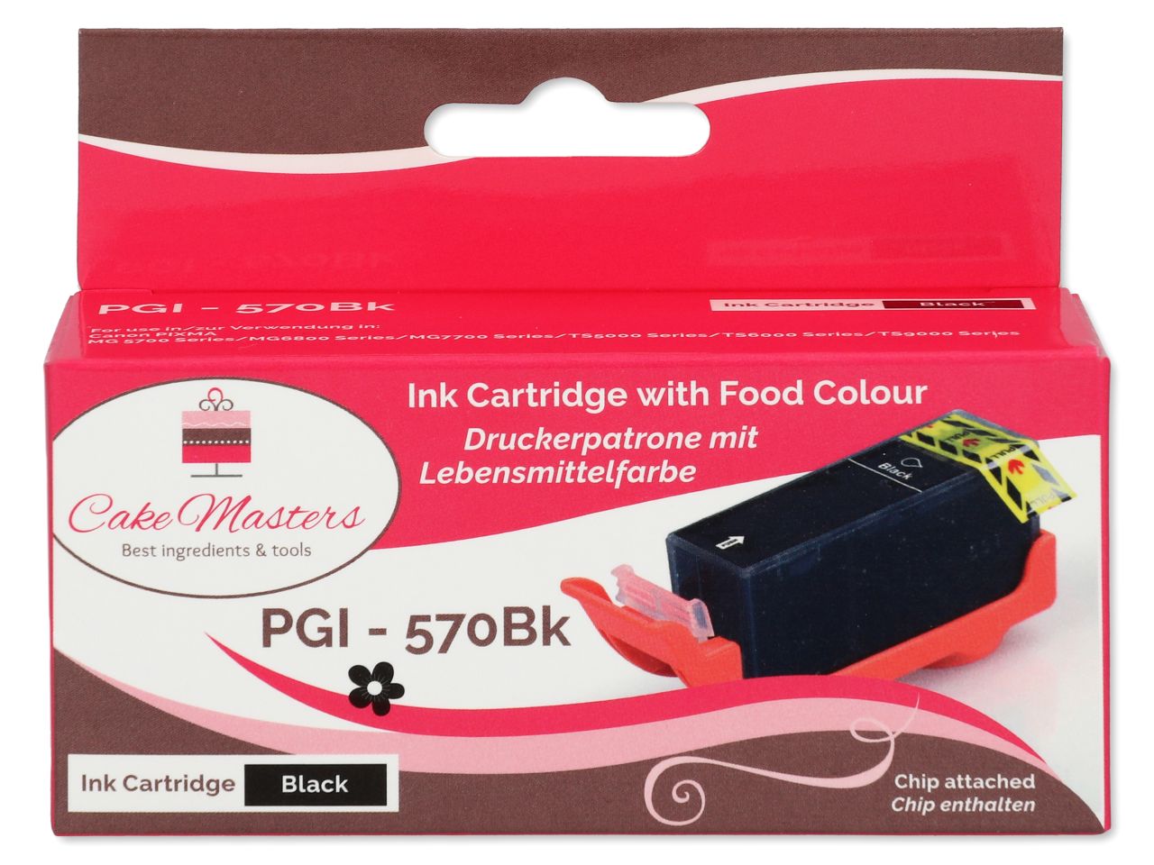 Cake-Masters cartridge black wide PGI-570Bk