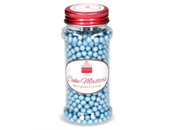 Cake-Masters Weiche Zuckerperlen blau glimmer 70g