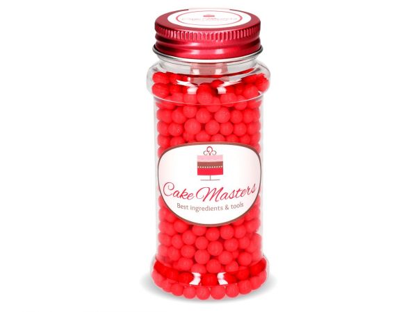 Cake-Masters Soft Sugar Pearls Red 60g