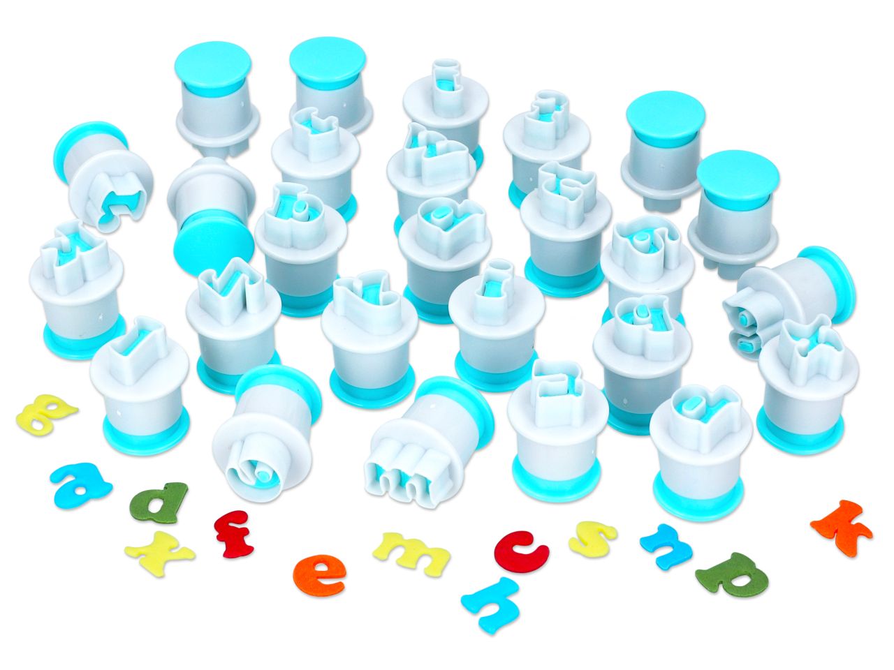 Cake-Masters cutter + stamp lowercase letters 26pcs