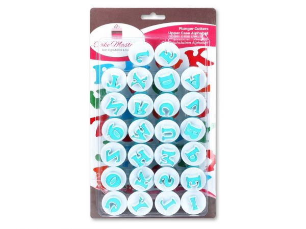 Cake-Masters cutter + stamp capital letters 26pcs