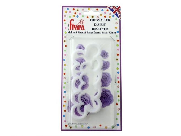 FMM cookie cutters The Smaller Easiest Rose Ever set of 2