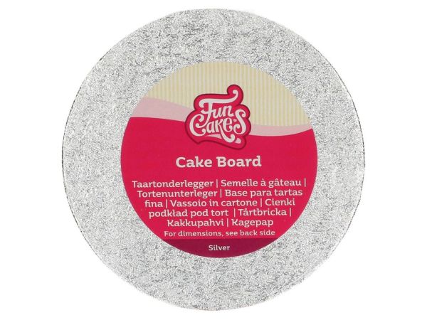 FunCakes Cake Card Round 15cm, Thickness 3mm