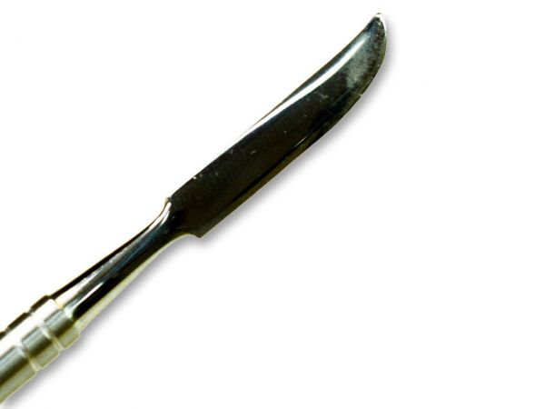 dekofee stainless steel tool no. 2 - Flat round angled scalpel tool