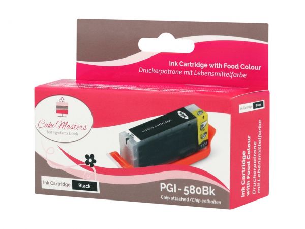 Cake-Masters Patrone schwarz breit PGI-580Bk