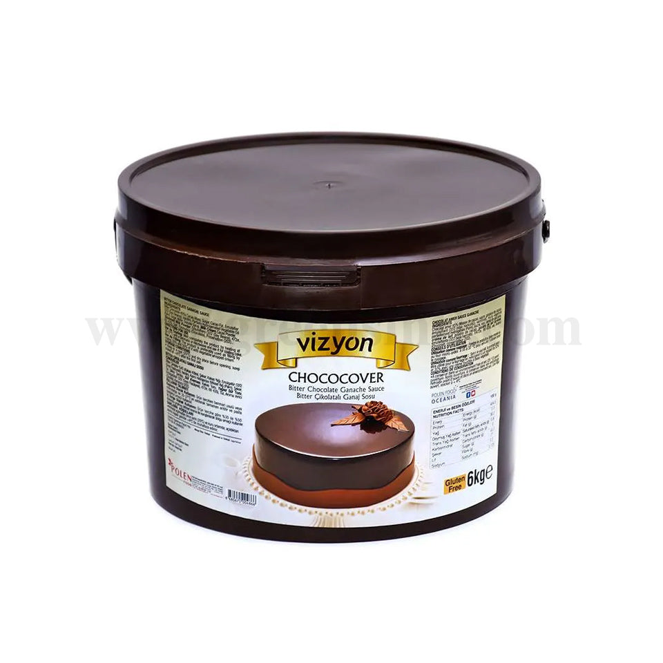 Vizyon-Ganache-Sauce Dunkle Schokoladen 6 Kg