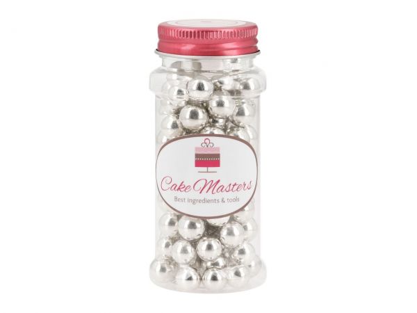 Cake-Masters Soft Sugar Pearls Silver 10mm 60g