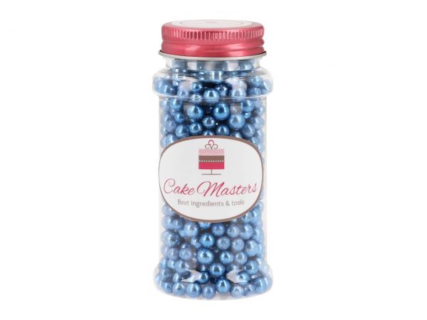 Cake-Masters Soft Sugar Pearls metallic dark blue 5mm 80g