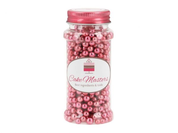 Cake-Masters Soft Sugar Pearls metallic pink 5mm 80g