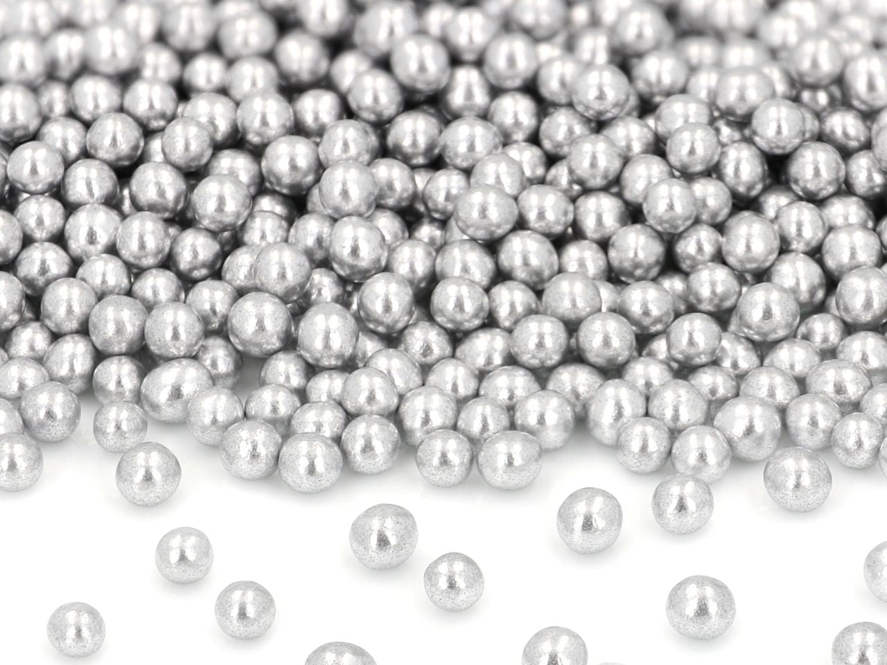 Cake-Masters Soft Sugar Pearls Silver 5mm 70g