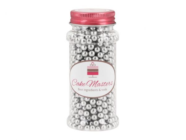 Cake-Masters Soft Sugar Pearls Silver 5mm 70g