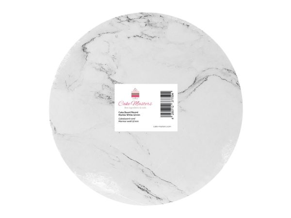 Cake-Masters Cakeboard round 25cm marble white