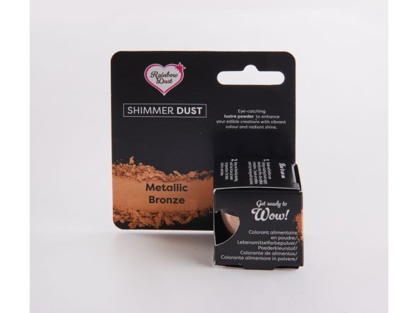 Rainbow Dust Puderfarbe Metallic Dark Gold 3g (Bronze)